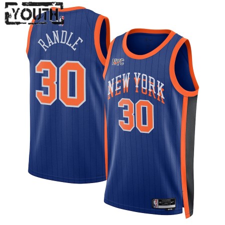 Dres New York Knicks Julius Randle Nike 2023-24 City Edition Plava Swingman - Dječji Dres New York Knicks Julius Randle Nike 2023-24 City Edition Plava Swingman - Dječji